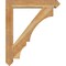 Ekena Millwork Balboa Arts and Crafts Rough Sawn Bracket w/ Offset Brace, Western Red Cedar, 6"W x 30"D x 36"H BKT0604X30X36BOA03RWR - alternate 4